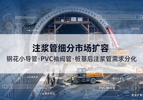 开平注浆管细分市场扩容，隧道钢花小导管、PVC 袖阀管、桩基后注浆管需求分化